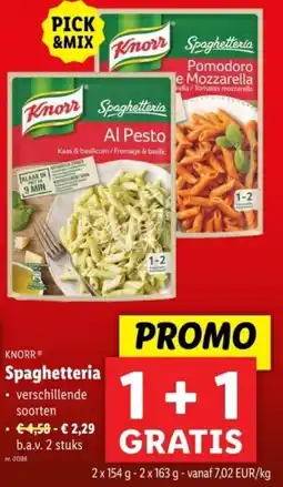 Lidl Knorr Spaghetteria aanbieding