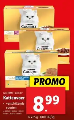 Lidl Gourmet Gold Kattenvoer aanbieding