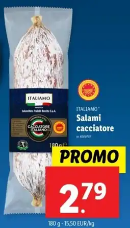 Lidl Italiamo Salami Cacciatore aanbieding