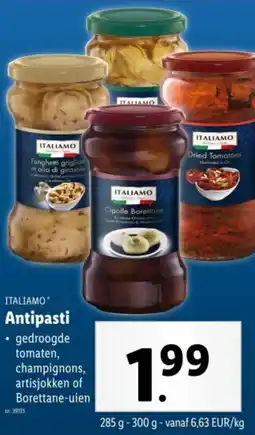 Lidl Italiamo Antipasti aanbieding