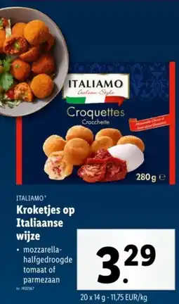 Lidl Italiamo Kroketjes op Italiaanse wijze aanbieding