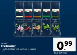 Lidl Italiamo Kruidenspray aanbieding