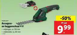 Lidl Parkside Accugras en Heggenschaar aanbieding