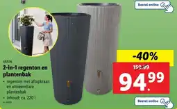 Lidl 4rain 2-in-1 regenton en plantenbak aanbieding