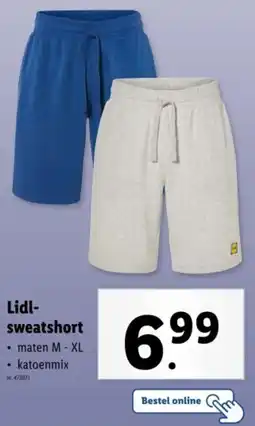Lidl Lidl Sweatshort aanbieding