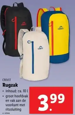 Lidl Crivit Rugzak aanbieding