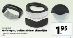 Lidl Livarno Home Knoflookpers, kruidensnijder of pizzasnijder aanbieding