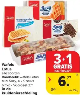 Carrefour Wafels Lotus aanbieding