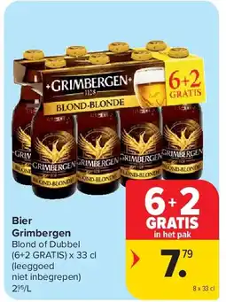 Carrefour Bier Grimbergen aanbieding