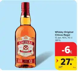 Carrefour Whisky Original Chivas Regal aanbieding