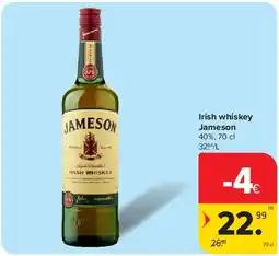 Carrefour Irish whiskey Jameson aanbieding