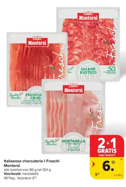 Carrefour Italiaanse charcuterie I Freschi Montorsi aanbieding
