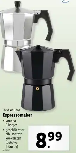 Lidl Livarno Home Espressomaker aanbieding