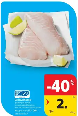 Carrefour Schelvishaasje aanbieding