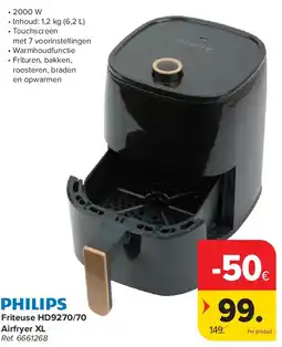 Carrefour Friteuse HD9270/70 Airfryer XL aanbieding