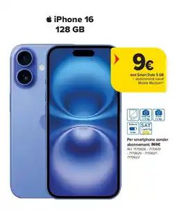 Carrefour iPhone 16 128 GB aanbieding