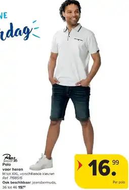 Carrefour Polo voor heren aanbieding