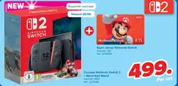 Carrefour Console Nintendo Switch 2 + Mario Kart World aanbieding