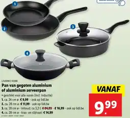 Lidl Livarno ome Pan van Gegoten Aluminium of Aluminium Serveerpan aanbieding