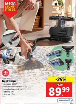 Lidl Silvercrest Tapijtreiniger aanbieding