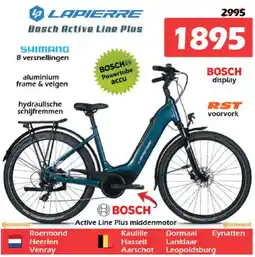 iTEK Lapierre bosch active line plus aanbieding