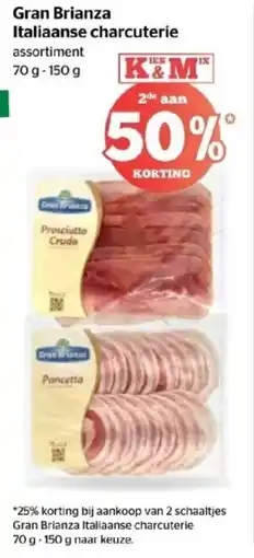Spar Gran Brianza Italiaanse charcuterie aanbieding
