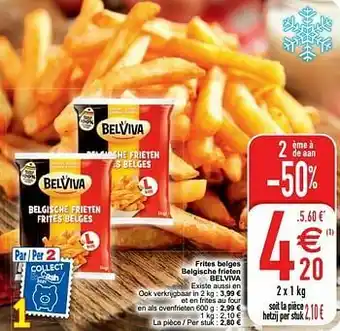Cora Frites belges belgische frieten belviva aanbieding