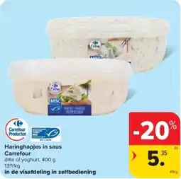 Carrefour Haringhapjes in saus Carrefour aanbieding