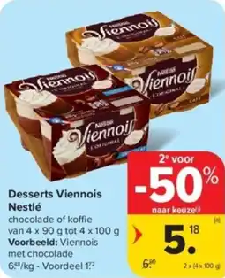 Carrefour Desserts Viennois Nestlé aanbieding