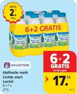Halfvolle melk Lichte start Lactel