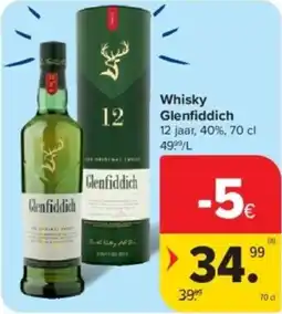 Carrefour Whisky Glenfiddich aanbieding