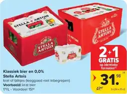 Carrefour Klassiek bier en 0,0% Stella Artois aanbieding