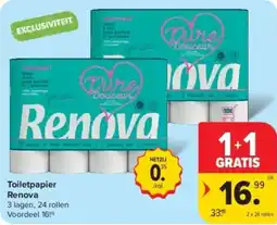 Carrefour Toiletpapier Renova aanbieding