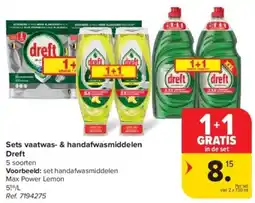 Carrefour Sets vaatwas & handafwasmiddelen Dreft aanbieding