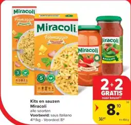 Carrefour Kits en sauzen Miracoli aanbieding