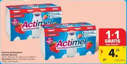 Carrefour Gamma drinkyoghurt Actimel Danone aanbieding