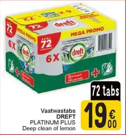Cora Vaatwastabs dreft aanbieding