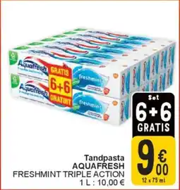 Cora Tandpasta aquafresh aanbieding