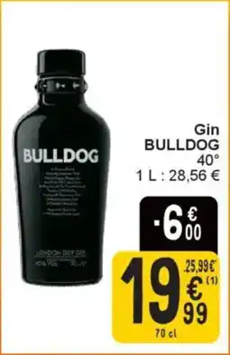 Cora Gin bulldog 40° aanbieding