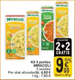 Cora Kit 3 porties miracoli aanbieding
