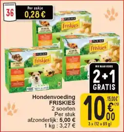 Cora Hondenvoeding friskies aanbieding