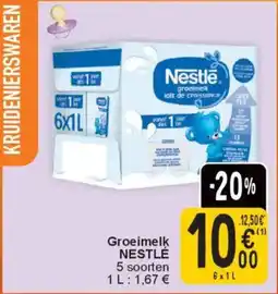 Cora Groeimelk nestlé aanbieding