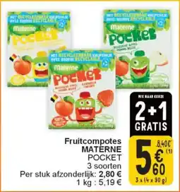 Cora Fruitcompotes materne pocket aanbieding