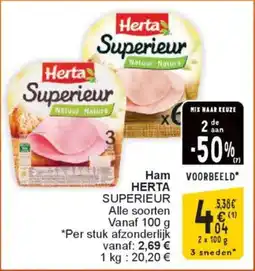 Cora Ham herta superieur aanbieding