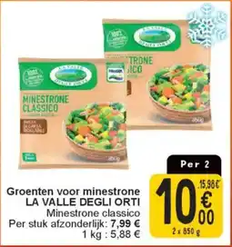 Cora Groenten voor minestrone la valle degli orti aanbieding