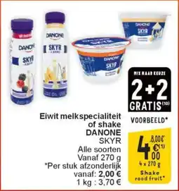 Cora Eiwit melkspecialiteit of shake danone skyr aanbieding