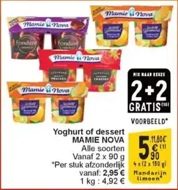Cora Yoghurt of dessert mamie nova aanbieding