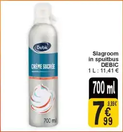 Cora Slagroom in spuitbus debic aanbieding