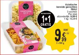 Cora Aziatische bereide gerechten isali aanbieding