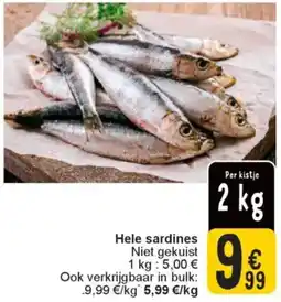 Cora Hele sardines aanbieding